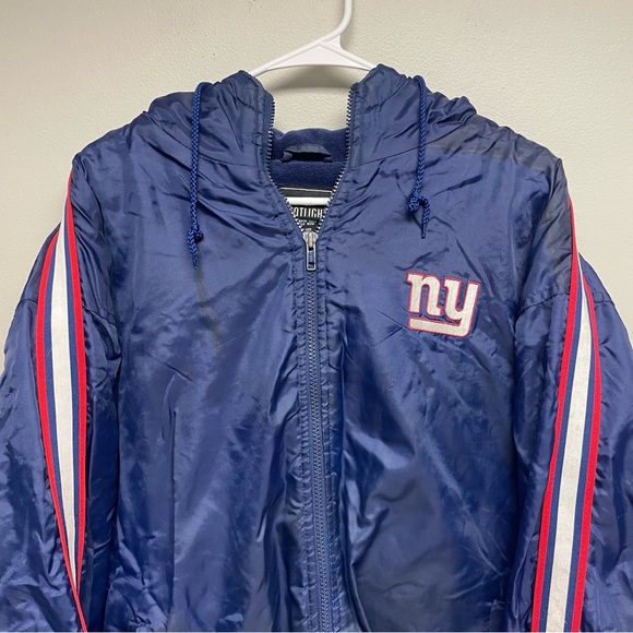 Spotlight NFL New York Giants Full Zip Hooded Winter Jacket Size Large - Picture 2 of 10